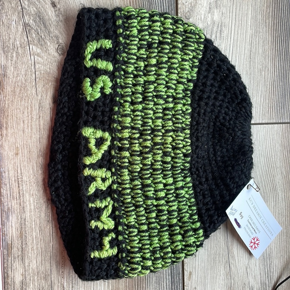 Men’s army crochet hat